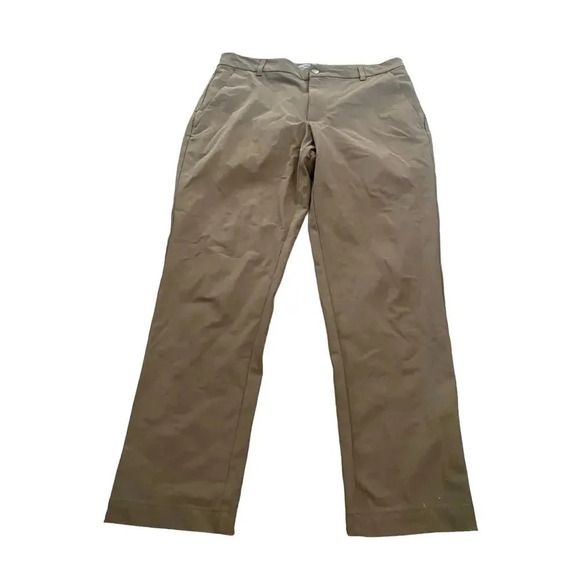 VRST Beige/tan Flat Front Slash Pockets Straight Leg Pants Size 34X30 - Picture 1 of 5